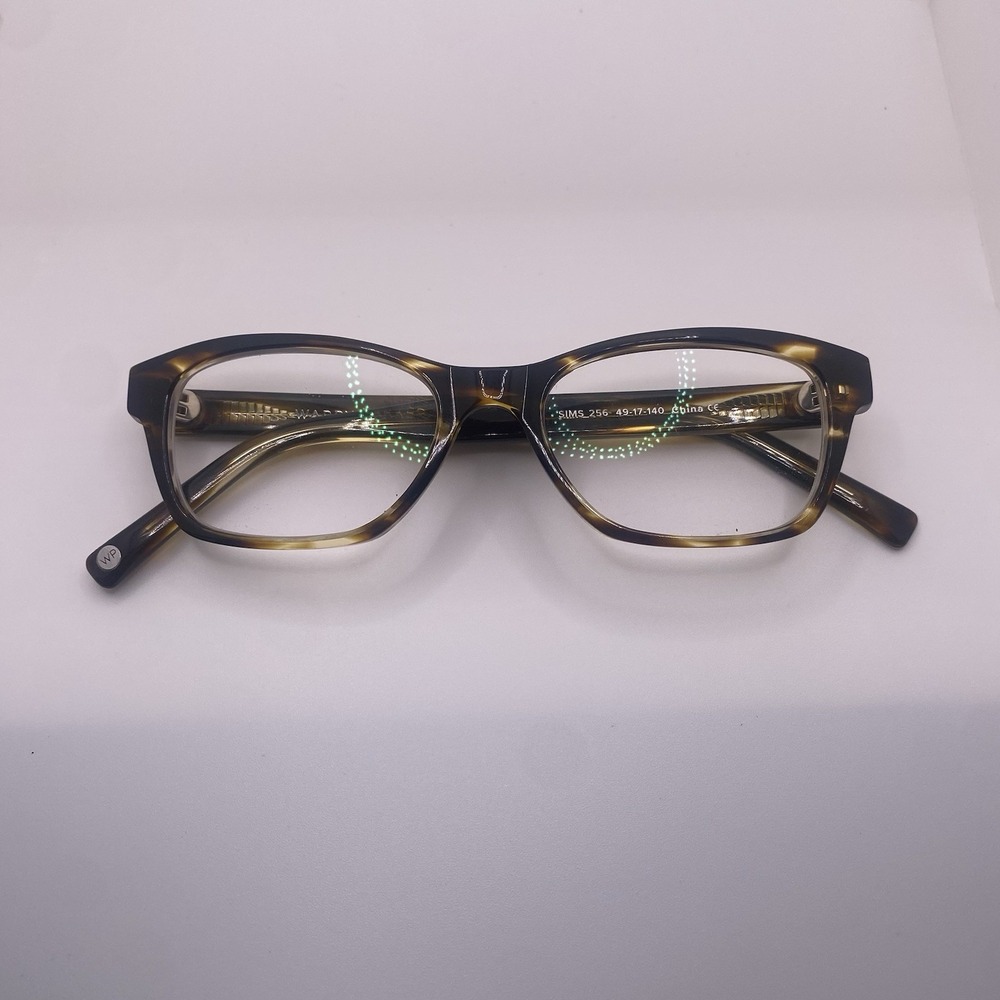 Warby Parker Eyeglasses FRAME ONLY Sims 256 49-17-140 Brown Tortoise 807